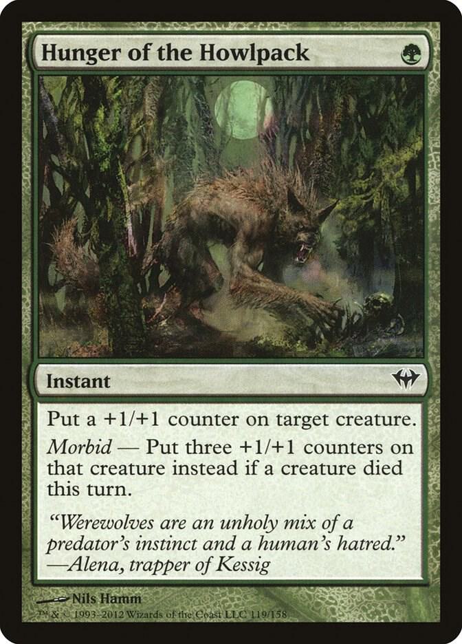 Hunger of the Howlpack 119 card from Dark Ascension