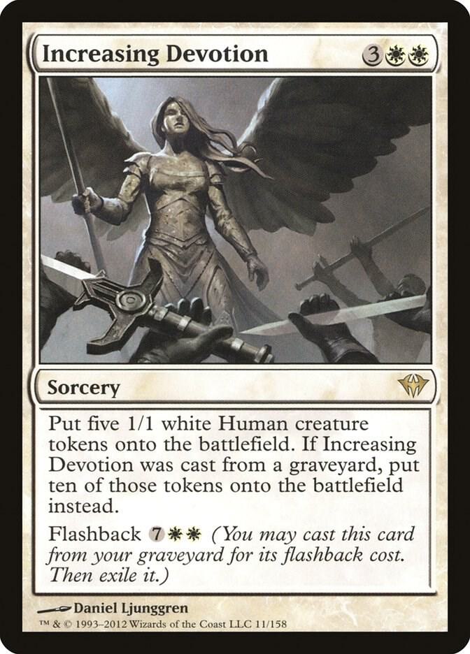 Increasing Devotion 11 card from Dark Ascension