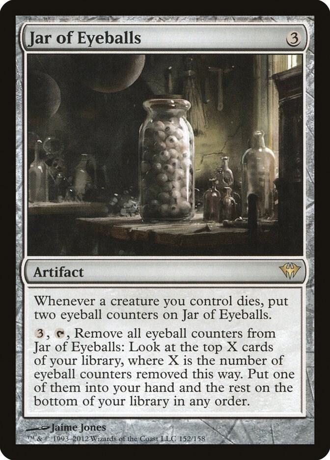 Jar of Eyeballs 152 card from Dark Ascension