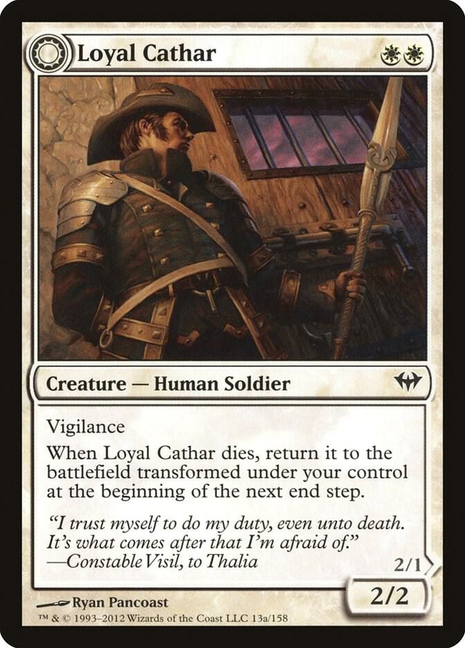 Loyal Cathar 13 card from Dark Ascension