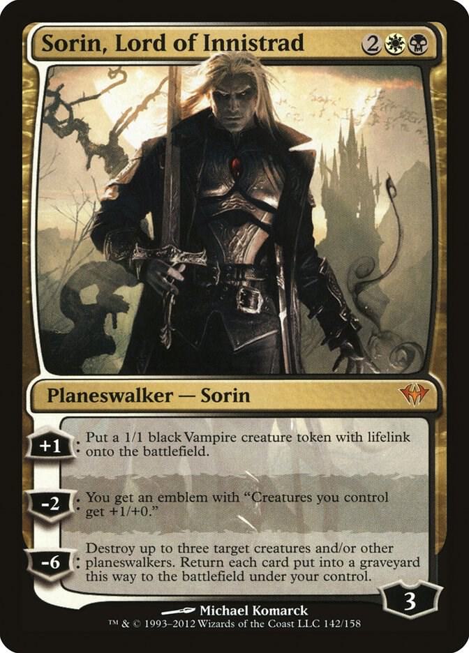 Sorin, Lord of Innistrad 142 card from Dark Ascension