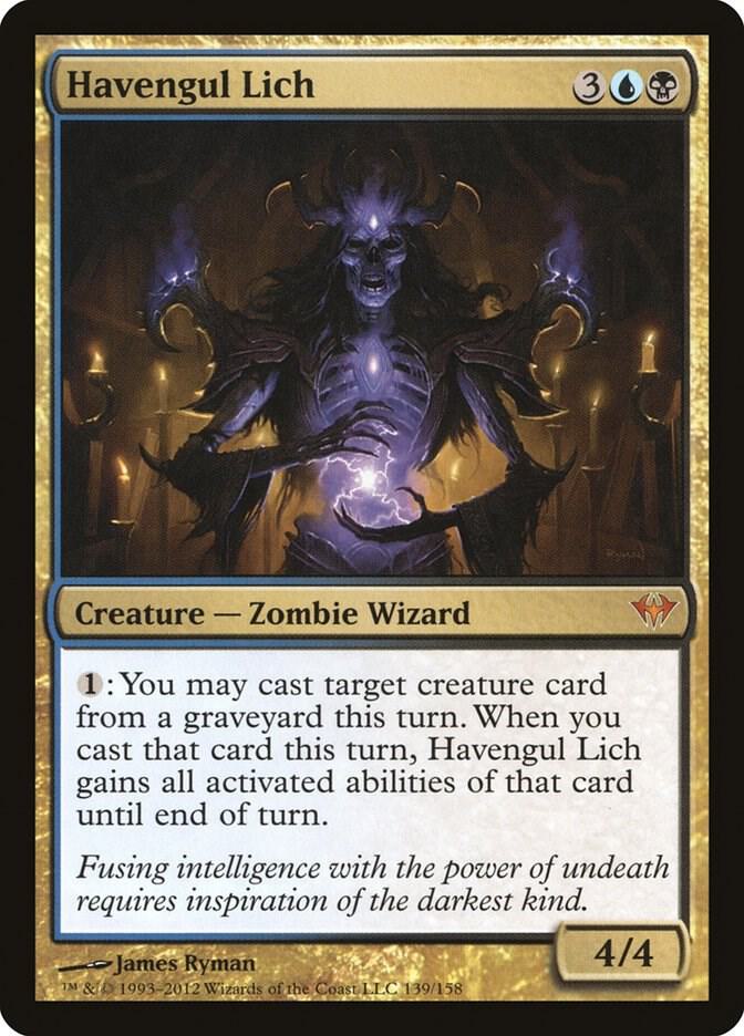Havengul Lich 139 card from Dark Ascension