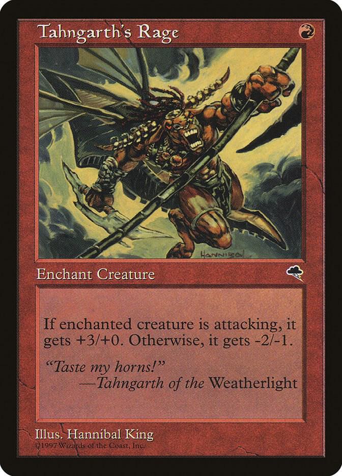Tahngarth's Rage 209 card from Tempest