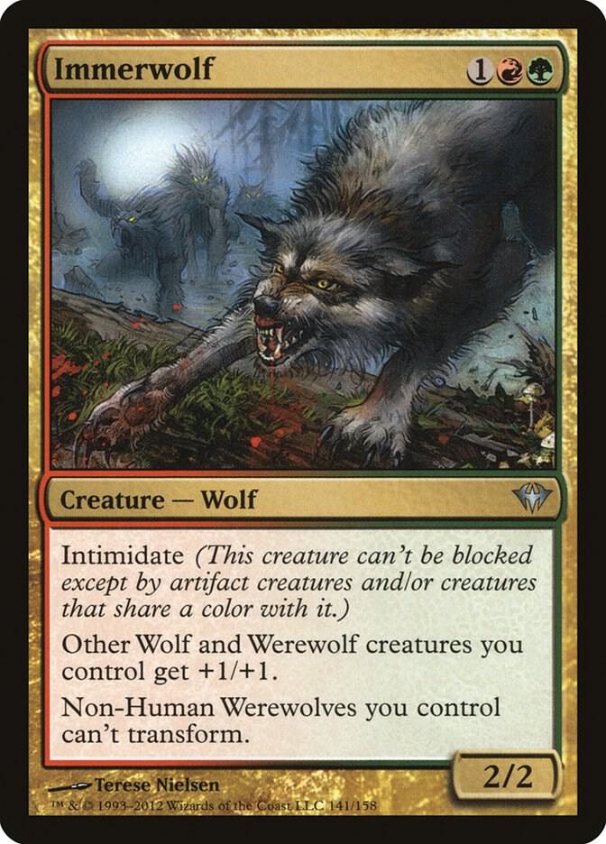 Immerwolf 141 card from Dark Ascension