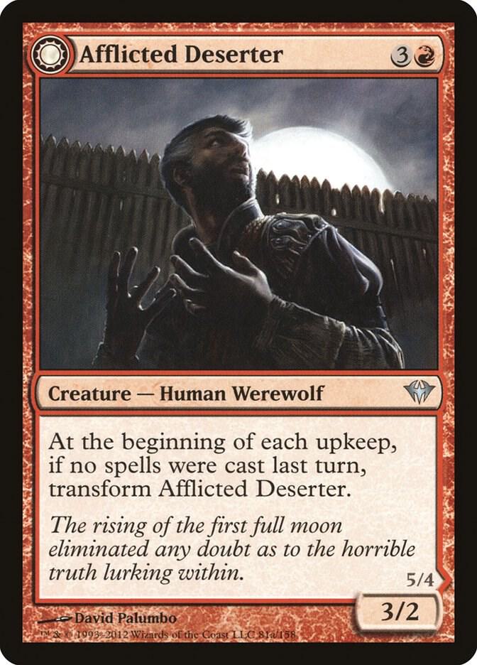 Afflicted Deserter 81 card from Dark Ascension