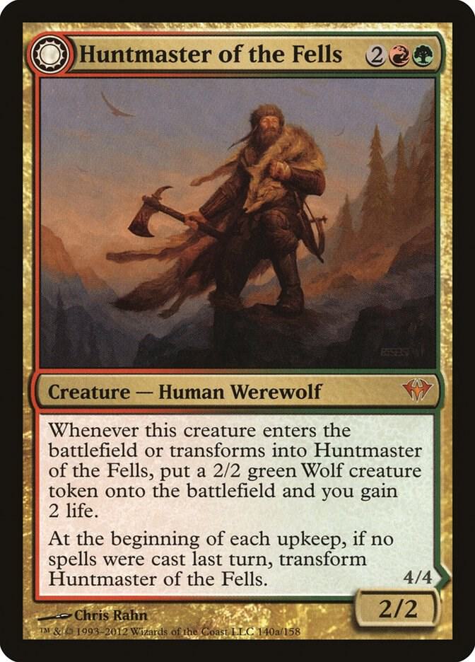 Huntmaster of the Fells 140 card from Dark Ascension