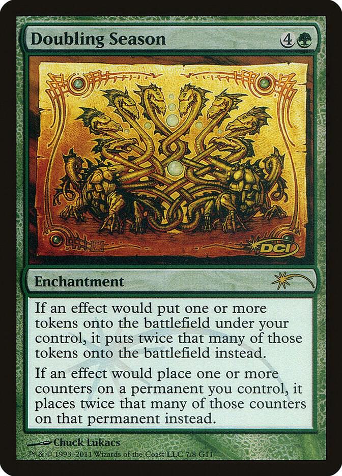 Doubling Season 7 card from Judge Promos