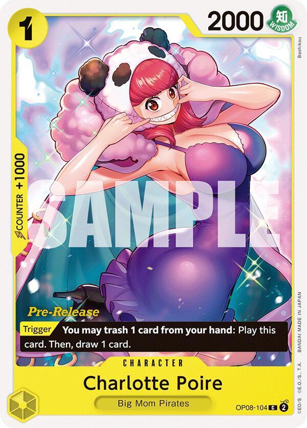 Charlotte Poire OP08-104 card from Two Legends Pre-Release Cards