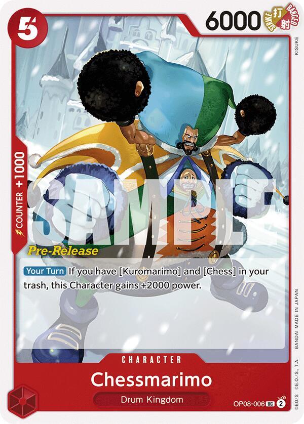 Chessmarimo OP08-006 card from Two Legends Pre-Release Cards