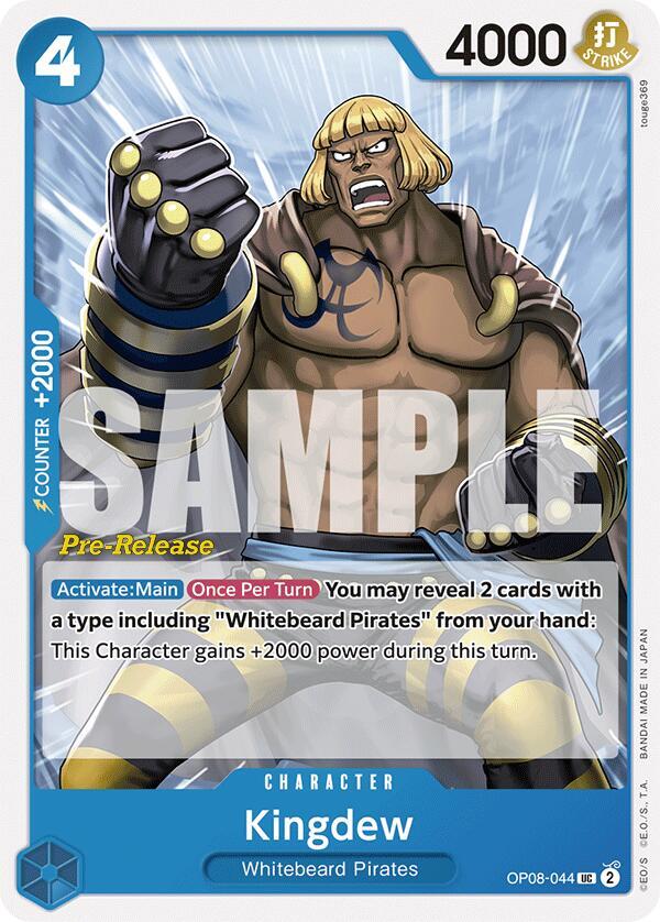 Kingdew OP08-044 card from Two Legends Pre-Release Cards