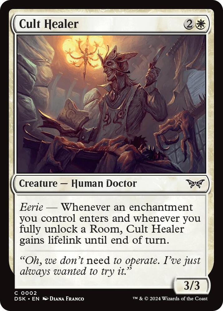 Cult Healer 2 card from Duskmourn: House of Horror