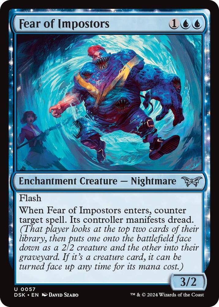 Fear of Impostors 57 card from Duskmourn: House of Horror