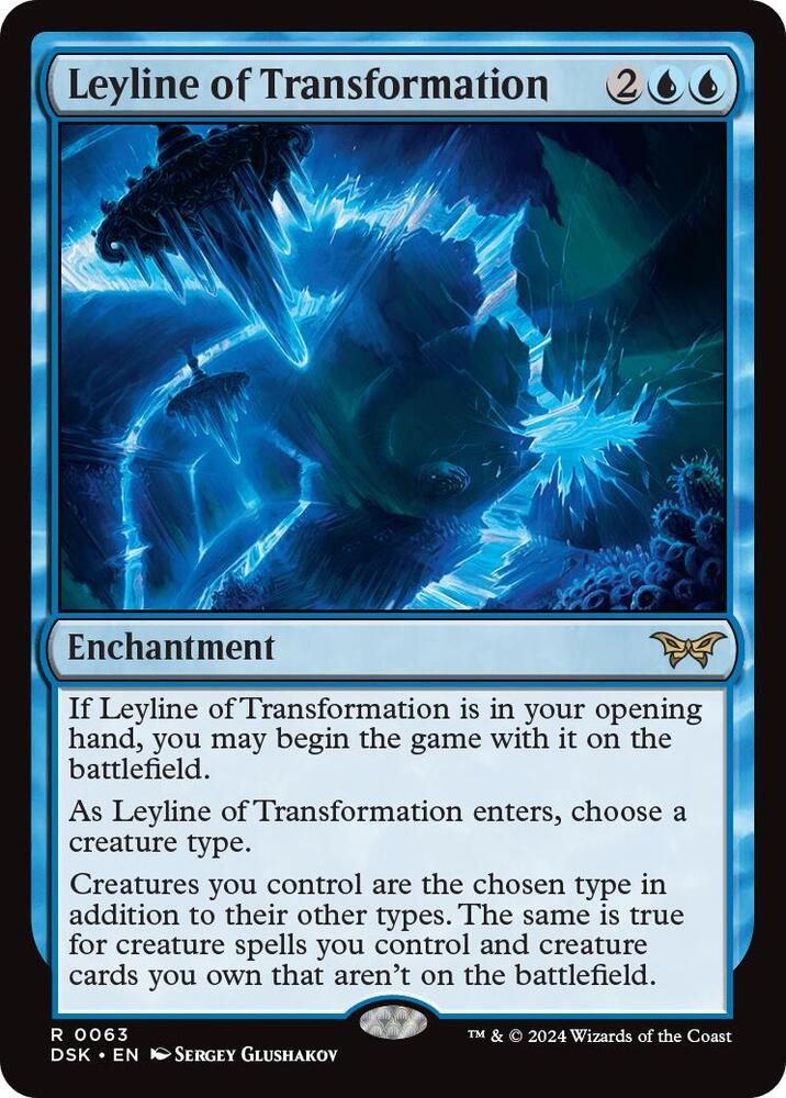 Leyline of Transformation 63 card from Duskmourn: House of Horror
