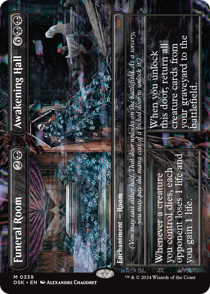 Funeral Room // Awakening Hall (Borderless) 338 card from Duskmourn: House of Horror