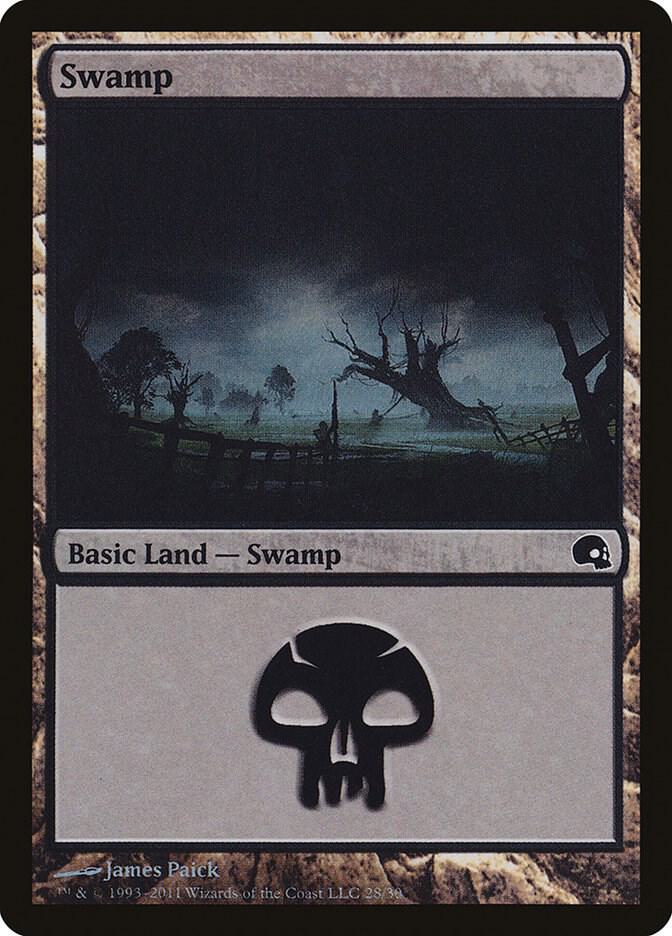 Swamp 28 card from Premium Deck Series: Graveborn