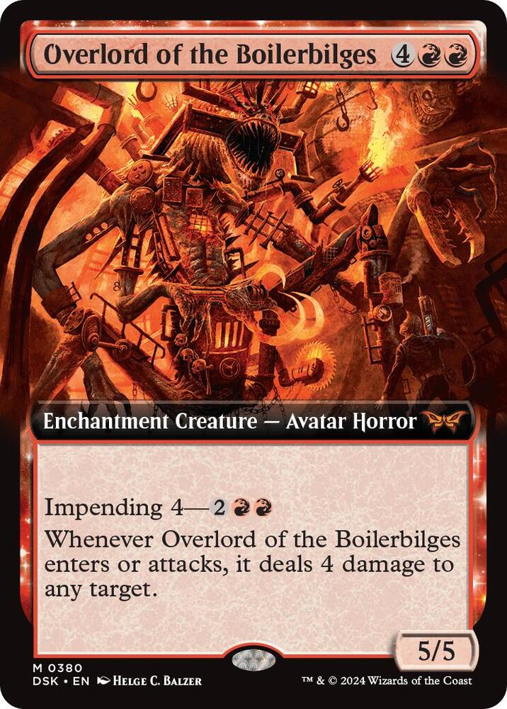 Overlord of the Boilerbilges (Extended Art) 380 card from Duskmourn: House of Horror