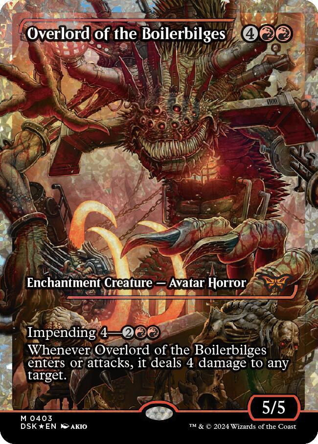 Overlord of the Boilerbilges (Showcase) (Fracture Foil) 403 card from Duskmourn: House of Horror