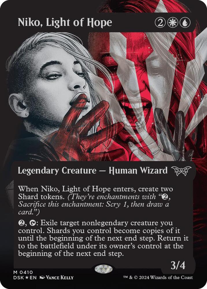 Niko, Light of Hope (Showcase) (Textured Foil) 410 card from Duskmourn: House of Horror