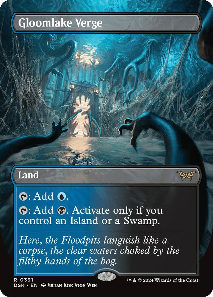 Gloomlake Verge (Borderless) 331 card from Duskmourn: House of Horror
