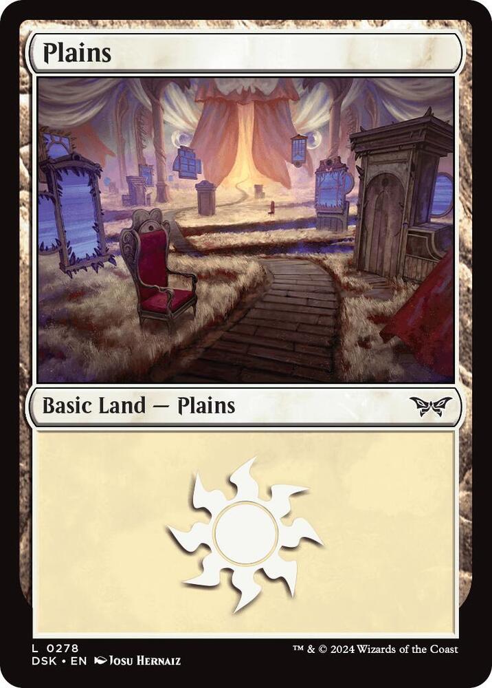 Plains 278 card from Duskmourn: House of Horror