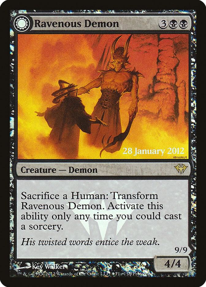 Ravenous Demon 71 card from Prerelease Cards