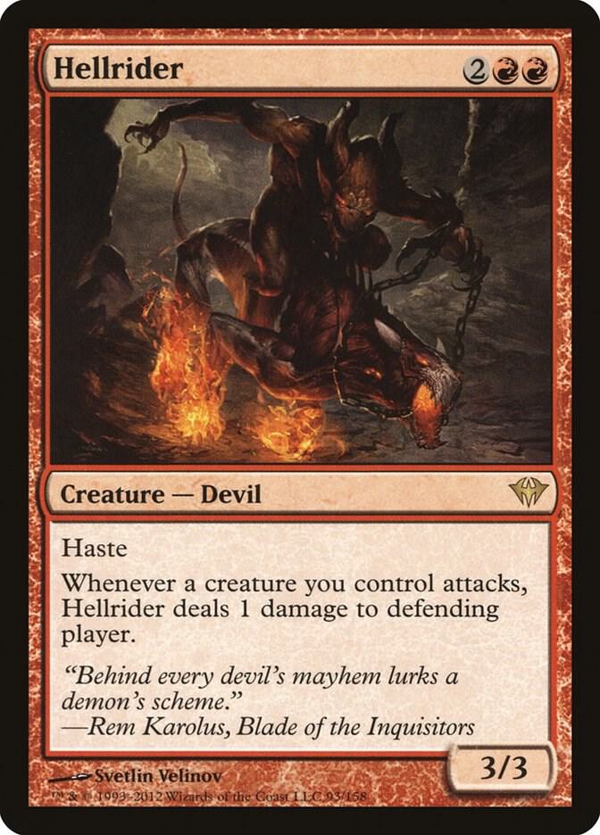 Hellrider 93 card from Dark Ascension