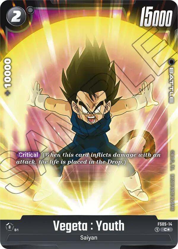Vegeta : Youth (Bonus Pack Alternate Art) FS05-14 card from Starter Deck 5: Bardock