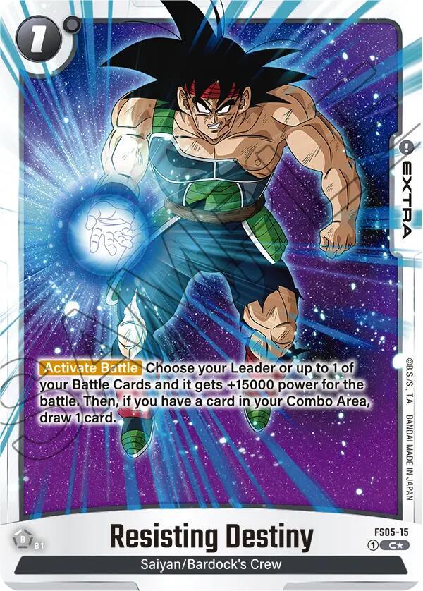 Resisting Destiny (Bonus Pack Alternate Art) FS05-15 card from Starter Deck 5: Bardock