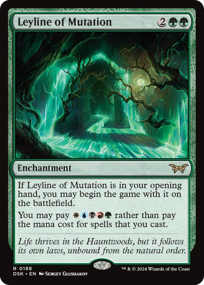 Leyline of Mutation 188 card from Duskmourn: House of Horror