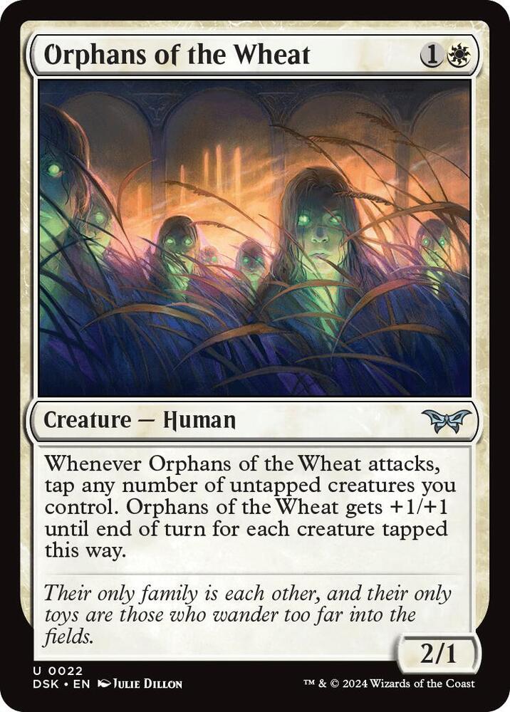 Orphans of the Wheat 22 card from Duskmourn: House of Horror