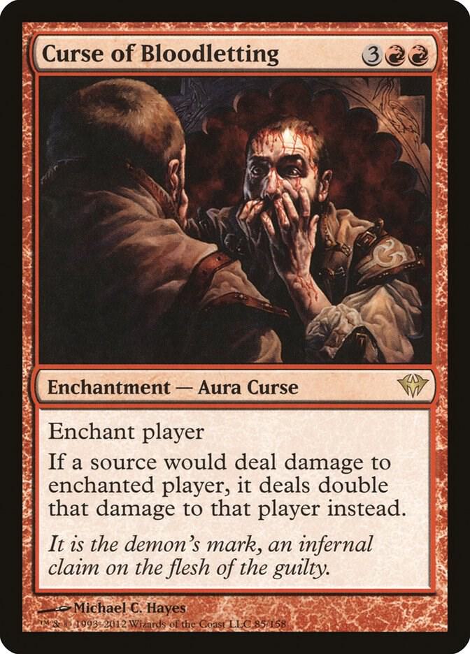 Curse of Bloodletting 85 card from Dark Ascension