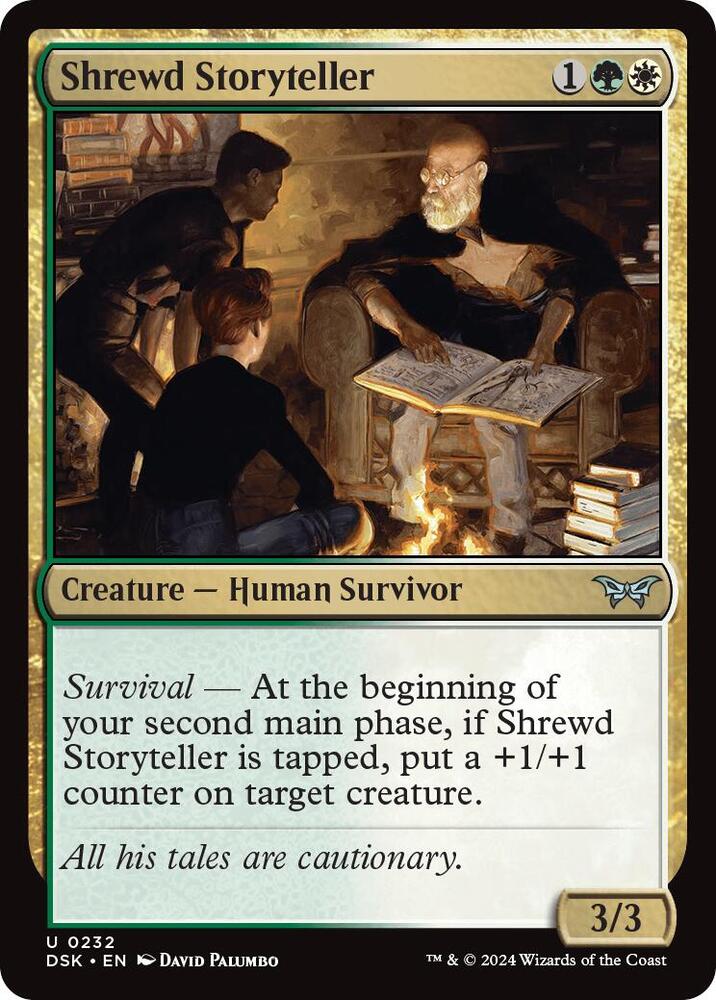 Shrewd Storyteller 232 card from Duskmourn: House of Horror