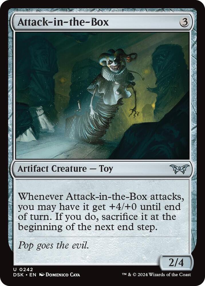 Attack-in-the-Box 242 card from Duskmourn: House of Horror