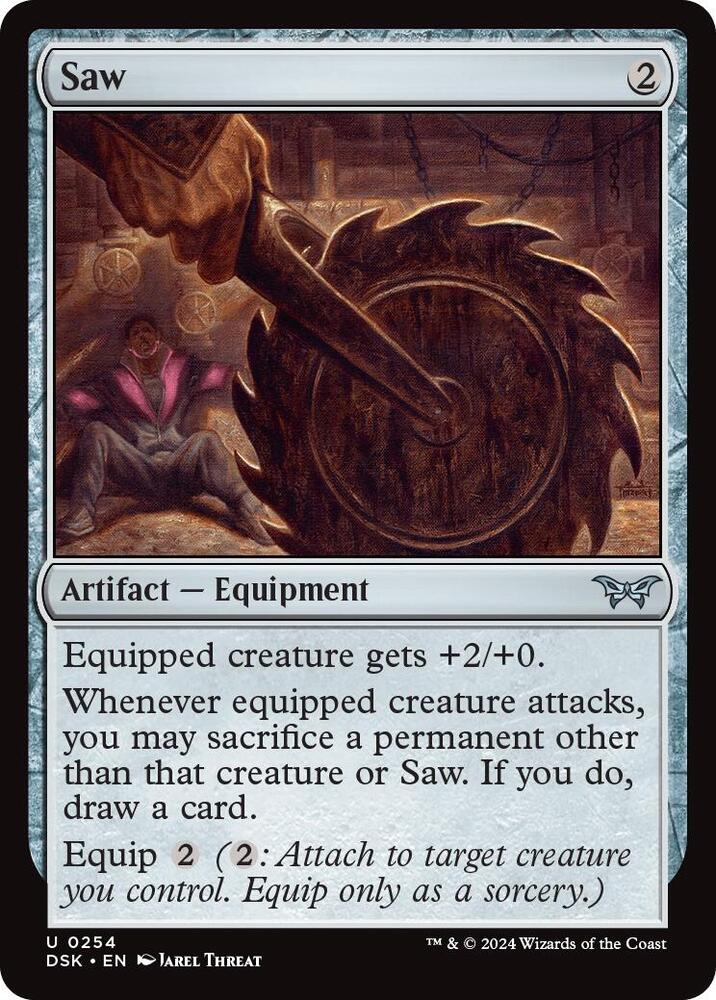 Saw 254 card from Duskmourn: House of Horror