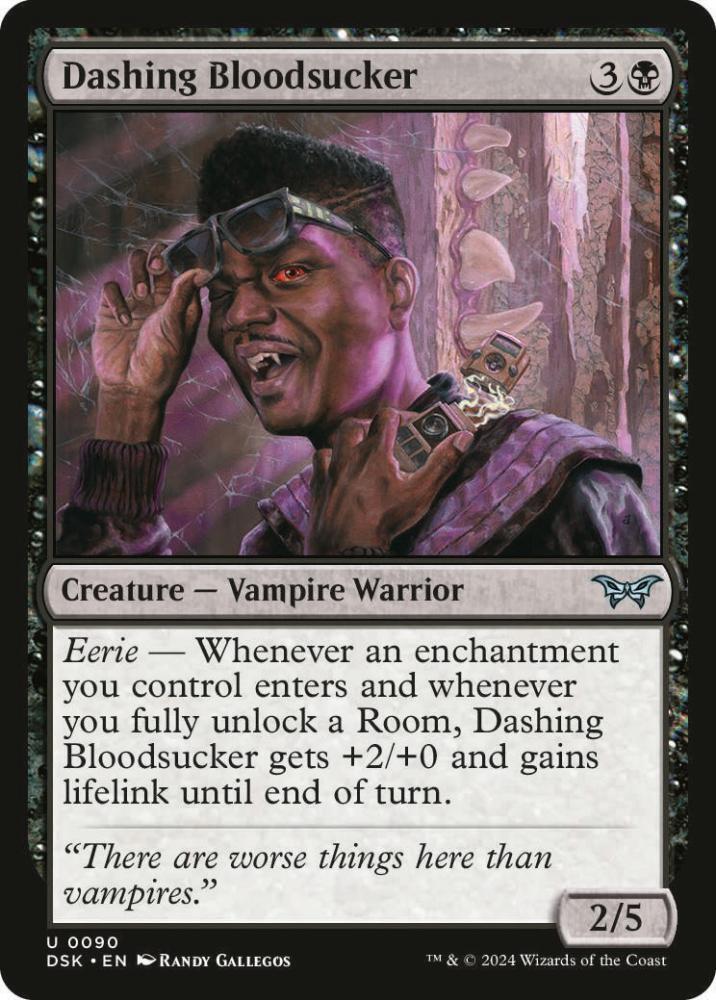 Dashing Bloodsucker 90 card from Duskmourn: House of Horror