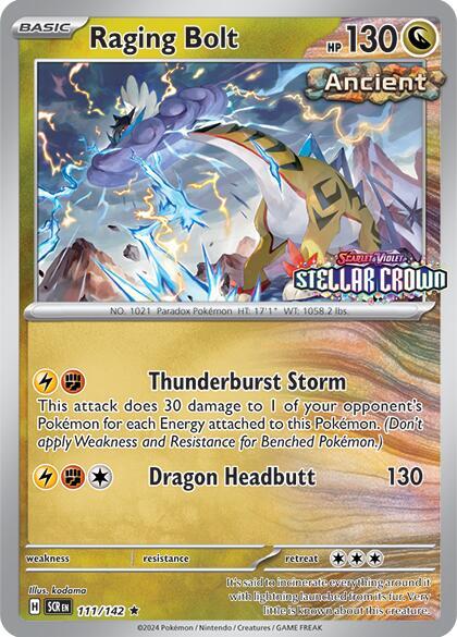 Raging Bolt (Cosmo Holo) (Best Buy Exclusive) 111/142 card from Miscellaneous Cards & Products