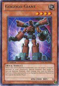 Gogogo Giant ORCS-EN004 card from Order of Chaos