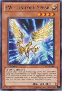 ZW - Unicorn Spear ORCS-EN005 card from Order of Chaos