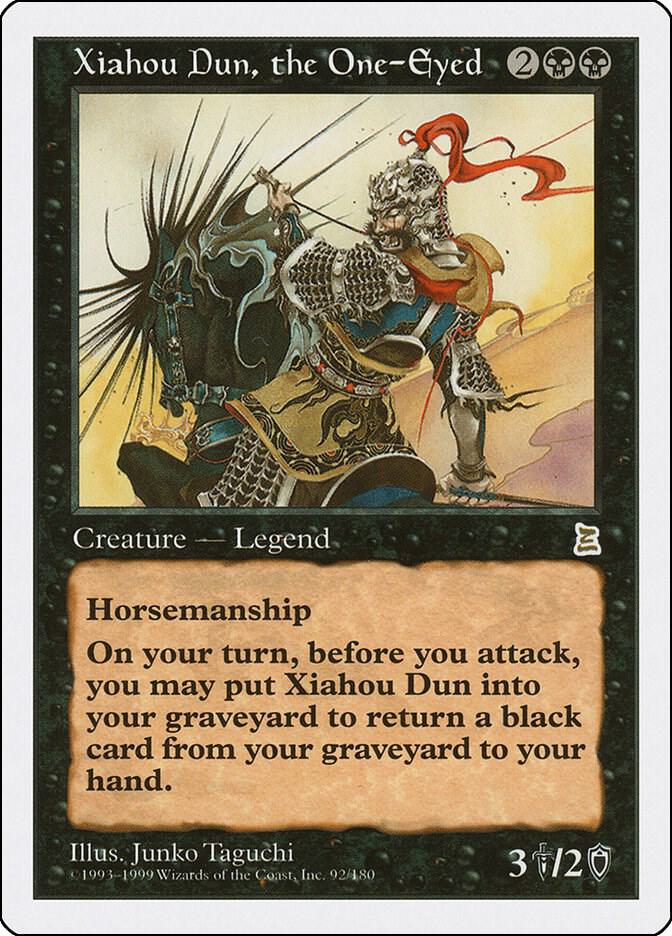 Xiahou Dun, the One-Eyed 92 card from Portal Three Kingdoms