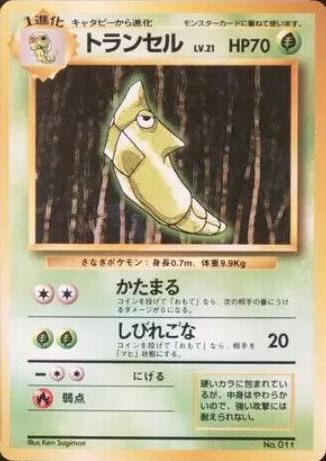 Metapod card from Expansion Pack (No Rarity)