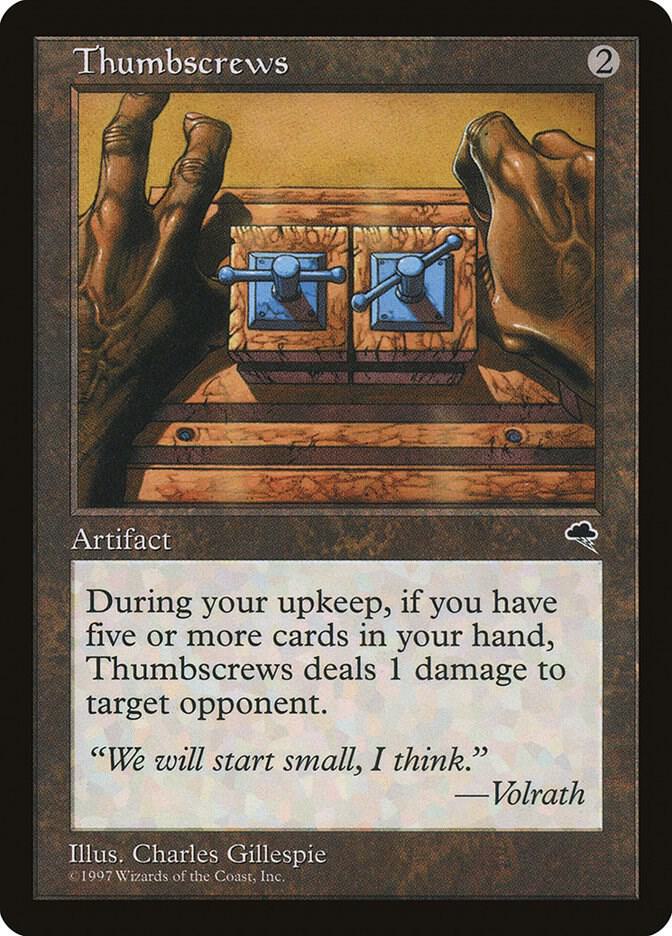 Thumbscrews 312 card from Tempest