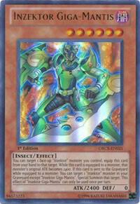 Inzektor Giga-Mantis ORCS-EN021 card from Order of Chaos