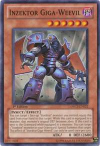 Inzektor Giga-Weevil ORCS-EN022 card from Order of Chaos
