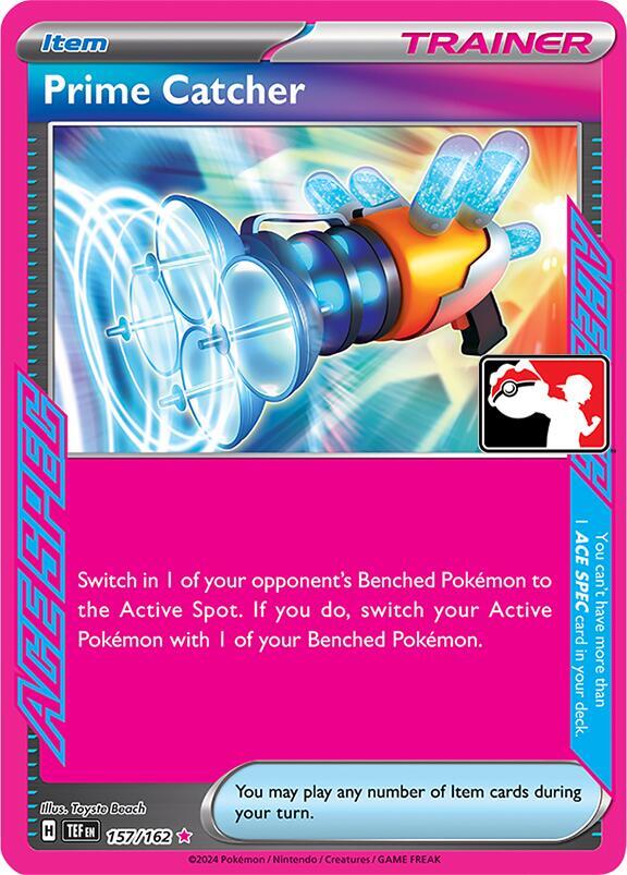Prime Catcher 157/162 card from Prize Pack Series Cards
