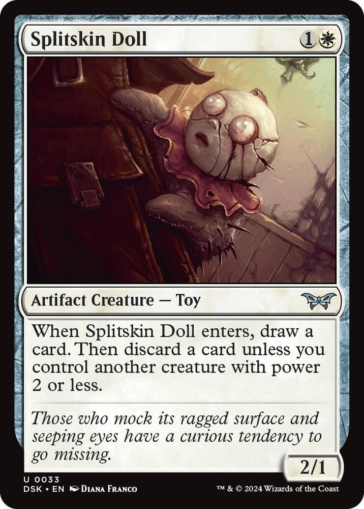 Splitskin Doll 33 card from Duskmourn: House of Horror