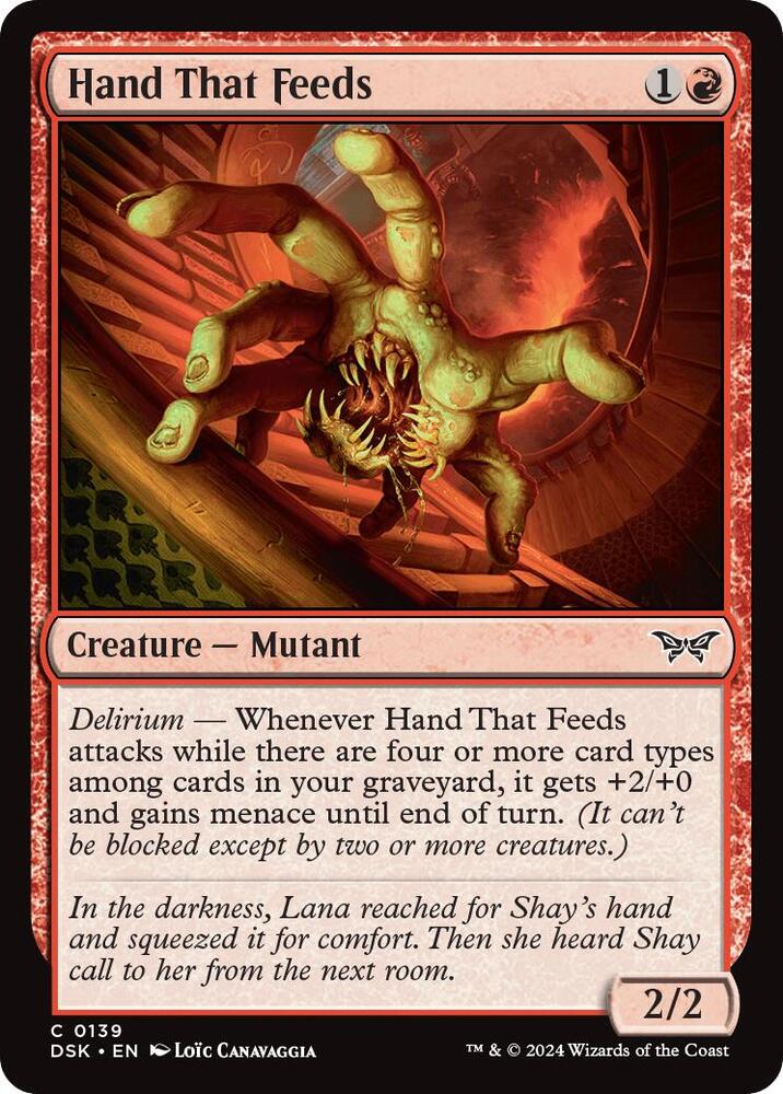 Hand That Feeds 139 card from Duskmourn: House of Horror