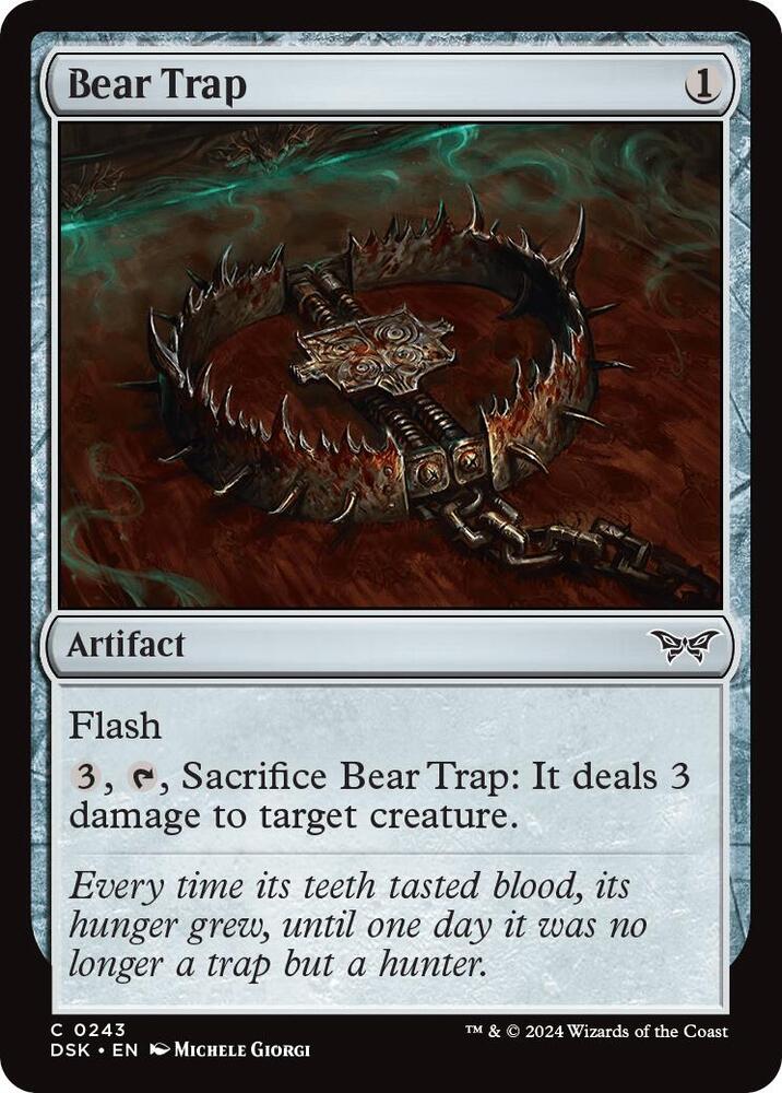 Bear Trap 243 card from Duskmourn: House of Horror
