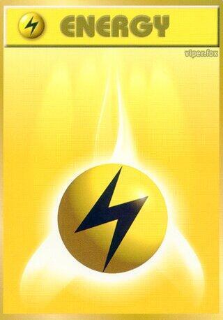 Lightning Energy card from Expansion Pack