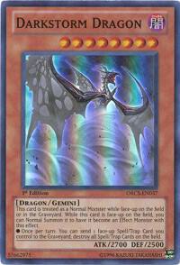 Darkstorm Dragon ORCS-EN037 card from Order of Chaos