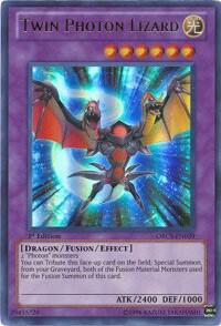 Twin Photon Lizard ORCS-EN039 card from Order of Chaos